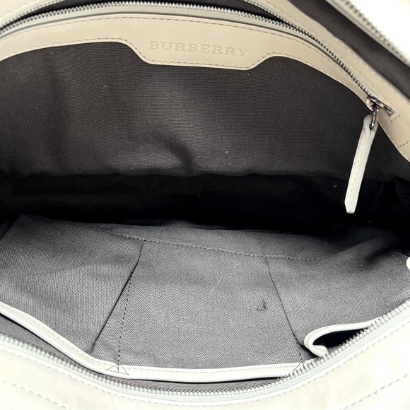 BURBERRY Canterbury Smoked Check Tote Bag Grey - Picture 6 of 10
